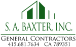 S A Baxter Logo Green and Black